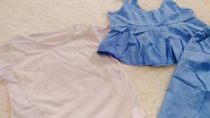 Daigo Mimo Mustard Setelan Baju Anak Perempuan 1-5 Tahun & 6-12 Bulan Korea Style Import Kekinian Lucu Viral bahan katun