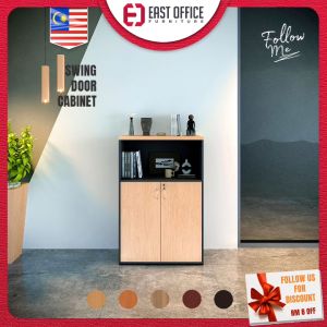 EastOffice l Low Swinging Door Storage Cabinet 3 layer l 1902/W
