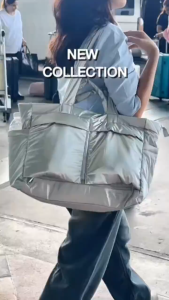 TPartner COZY MAX BAG — Large shoulder bag lots of space with shoulder straps soft and fluffy polyester fabric carry on mommy bag