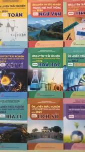 Sách - Combo 9 cuốn Ôn luyện trắc nghiệm thi tốt nghiệp trung học phổ thông năm 2024
