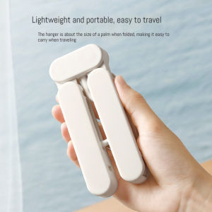 5PCS Travel Folding Clothes Hangers Mini Space Saving Clothes Drying Rack Foldable Anti-slip Drying Hangers Wardrobe Organizer