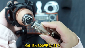 Siborie Q6 Limited Soundcard Q6+BM800PRO Mic Paket Lengkap Set Mixer Bluetooth Sound Card MicroPhone