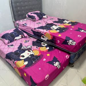 sprei sorong tidak rumbai 2in1