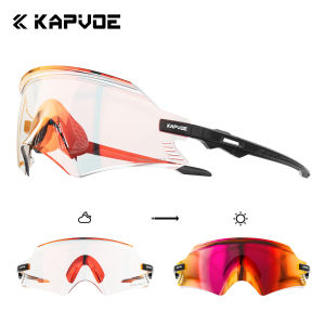 Kapvoe | KAPVOE Outdoor Photochromic Cycling Sunglasses Men Road Driving Bike Glasses Sports Hiking Women Bicycle Cycling UV400 Goggles