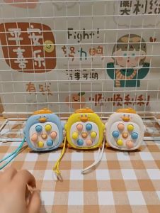 Challenge Game Mini Pop It Quick Push Fidget Toys Whack A Mole Game Mainan Anak Pukul Palu Tikus