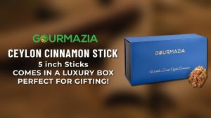 อบเชยแท่งซีลอน 6 นิ้ว | ออร์แกนิค เกรดอัลบ้าพรีเมียม จากศรีลังกา | รับรอง USDA ปลอดกลูเตน ปราศจาก GMO |  Ceylon Cinnamon Sticks 6" box