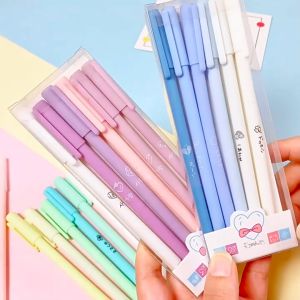 💎💫GROCELY💫💎 1 SET 6PCS PULPEN GEL AESTHETIC POLOS WARNA PASTEL MATTE 05MM / PULPEN GEL AESTHETIC WARNA GRADASI 05 MM