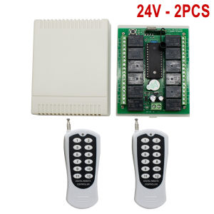 2PCS 12 Channel 433MHz Wireless Remote Control DC12V Relay Receiver & Transmitter 12CH RF Switch System