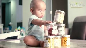 【6 M+】Baby Pumpkin Food Freeze Dried | Baby Puff Snack | Makanan Bayi | Finger Food | 冻干 南瓜 宝宝饼 溶豆 零食 | Herbalicious2u