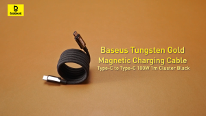 Baseus Tungsten Gold 100W Type C to Type C Magnetic Charging Cable