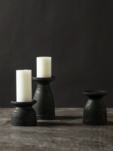 Minimalist Zen Retro Chinese Style High-end Decorative Candlestick