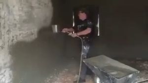 TaiWall เครื่องพ่นปูนฉาบ Mortar sprayer Wall type สำหรับงานพ่นผนัง มอร์ตาสเปร์ย เครื่องพ่นปูน ซีเมนต์ปูนสเปรย์ เครื่องพ่นสีปูนสำหรับผนัง