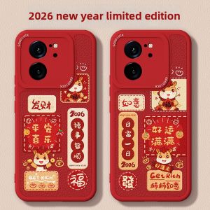 DAOWAIREN | Shockproof Xiaomi 13T 13TPro Goat Leather Case Red
