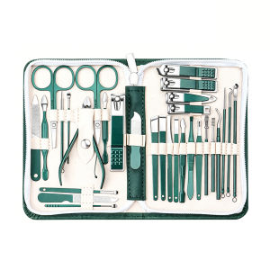 30 pcs Nail Clippers Manicure Tool Set With Portable Travel Case Cuticle Nippers And Cutter Kit Professional Nail Clippers