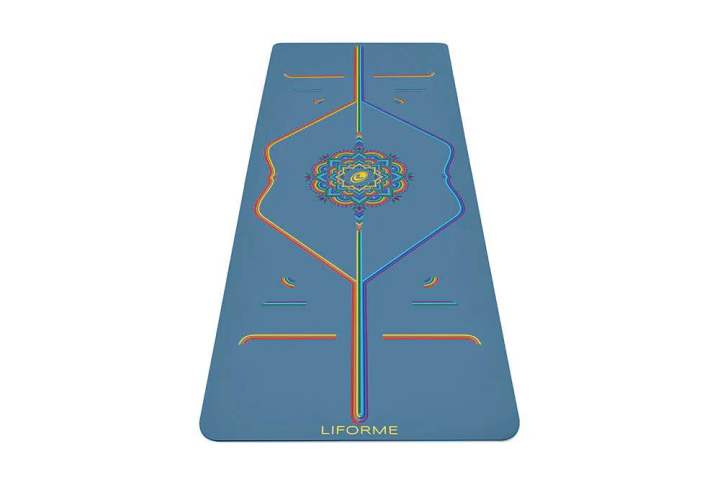 ヨガマット- LIFORME BLUE SKY RAINBOW YOGA MAT Liforme Rainbow Yoga Mat | Liforme