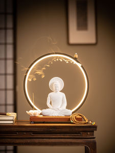 New Chinese Style Ceramic Buddha Statues Zen Decorative Ornaments Home Decorations Creative White Buddha Figurines Desktop Decor