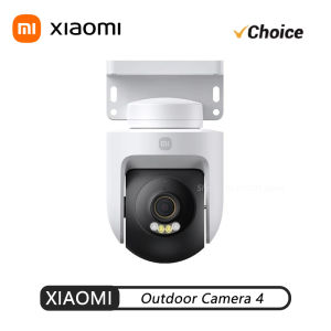 Xiaomi | Xiaomi Outdoor Camera 4 Wi-Fi Security Camera 4K 8MP Full-Color Night Vision Human Vehicle Detection Sound Light Alarm Mi APP CN