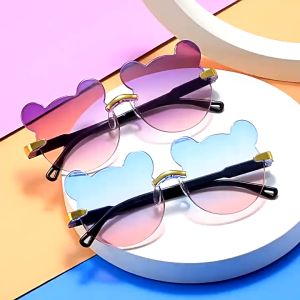 EFK719 Kacamata Anak Bear Kacamata Fashion Anak Telinga Beruang