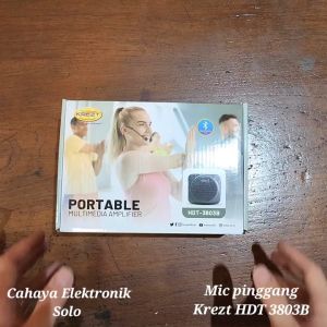 Portable Amplifier Speaker Krezt HDT 8308NV Headset Umroh Outdoor Audio Olahraga Fitness Aerobik Yoga Pilates TRX