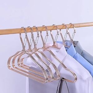 Windproof Automatic Locking Clothes Hanger Aluminum Alloy