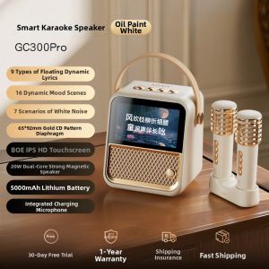 soaiy | Lyric Display Karaoke Microphone Integrated Bluetooth Home Speaker