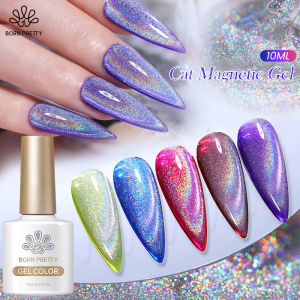 BORN PRETTY 10ml Cat Eye Gel Nail Art Polish Long Lasting Soak Off UV LED For Nail Art Gel DIY UV Gel Nail