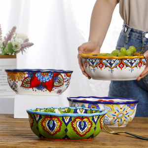 Creative Irregular Shaped Ceramic Salad Fruit Bowl
