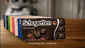 Sôcôla SCHOGETTEN - Vị Kem Ý Stracciatella - thanh 100g gồm 18 viên rời