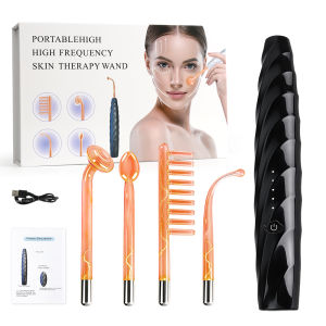 High Frequency Facial Wand Glass Electrode Neon Argon Skin Care Beauty Device Scalp Care Portable Massager Home Use Tool