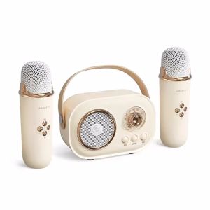 Loa Bluetooth Karaoke Di Động Có Micro Đài FM Không Dây Mini Hộp Âm Thanh Cột Nhạc MP3 Chống Nước Âm Thanh Gia Đình