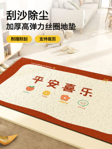 Customizable Anti-Slip Entrance Mat Silk Loop Door Mat Home Use Large Doorway Entrance Rug High End Carpet Easy to Clean