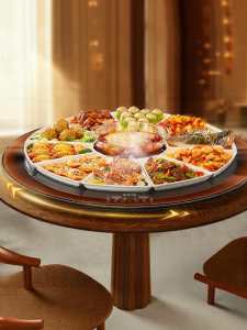 Supor | Multi-function Electric Rotating Warmer Plate Round Table Hotpot
