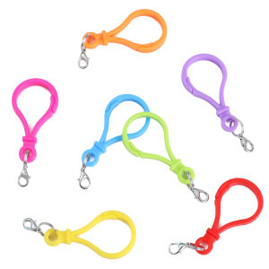 24x47mm 10pcs/bag Acrylic Medium Bulb Key Chain with Lobster Chain For DIY Key Chain&Bag Accessories Making