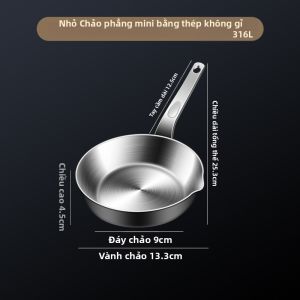 CUGF | Chảo Rán Trứng Không Dính Inox 316