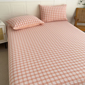 Kiss Dear | 100 Percent Cotton Striped Full Wrap Fitted Sheet