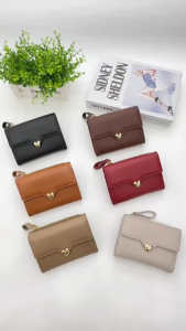 HANKE Womens Bifold Medium Size PU Leather Multiple Card Holder Slot and Coinpurse Wallet Snap Button Closure Bifold Wallet