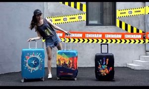 Korean Ready Stock Small Medium Large Suitcase Cover Luggage Cover Luggage Dust Cover Luggage Coat