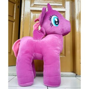 BONEKA KUDA PONI JUMBO BESAR BIG GIANT KARAKTER KARTUN ANIMASI CUTE CANTIK BAHAN LEMBUT DAN HALUS SET HADIAH ULTAH KADO COWOK CEWEK DEWASA DAN ANAK