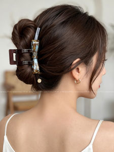 PINK EMPRESS | Ombre Bow Hair Clip for Voluminous Hair Elegance Back-of-the-Head Shark Clip