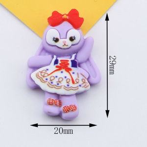 หมุดรูปกระต่ายสีม่วง DIY แฮนด์เมด หมุดรูปหัวใจ แม่เหล็ก แผ่นรองโทรศัพท์มือถือ อุปกรณ์ตกแต่ง เครื่องประดับ เครื่องประดับแฟชั่น