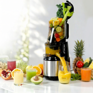 MOKUSAN | Pulp Separation Commercial Home Use Large Mouth Stainless Steel Juicer