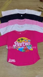 Setelan Baju Dan Celana Cargo Motif Barbie Anak Usia 1-5 Tahun Pakaian Anak Terlaris