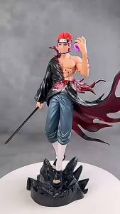 Bandai | 23cm Anime Ninja Warrior Payne Character PVC Statue Collection Model Handmade Toy Display Stand Desktop Decoration Gift