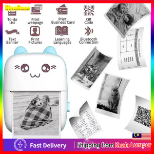 Portable Thermal Printer MINI Wirelessly BT 200dpi Photo Label Memo Wrong Question Printing With USB Cable Imprimante Portable
