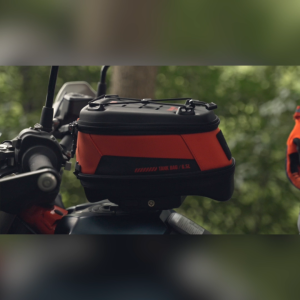 Rhinowalk Motorcycle Tank Bag Quick Release Waterproof 6.5L Double Anti-Theft Design Of Bag Body And Zipper The Track Base Is Stable And Firm Bungee Cord And Molle System Travel Storage Bag For Bmw Ktm Beneli Honda Cfmoto Ducati Some Moto