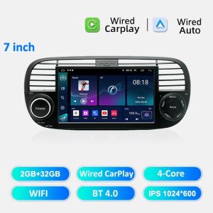 Android Car Stereo Radio For Fiat 500 2007-2015 Auto Multimidia Player GPS Navigation Carplay Car High-Performance CPU NO 2DIN