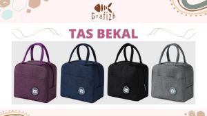 Tas Bekal Lunch Bag Cooler Makanan Anak: Tas Lunch Box Insulated