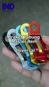 Bracket Tabung Minyak Master Rem Variasi Dudukan Breket Braket Brecket Merah Biru Kuning Hitam Silver