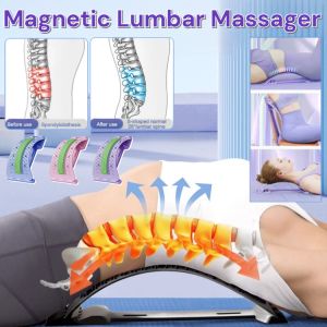 Lumbar Support Spine Massager Pain Relief Fitness Spine Stretcher Back Stretcher Magnetic Therapy Acupuncture Massage Lumbar Stretcher