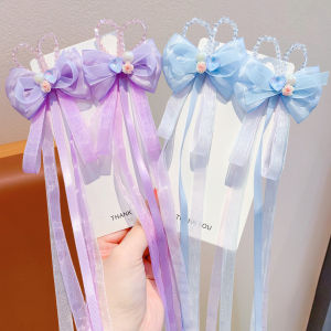 ENEN | Hàn Costume Ribbons Bunny Ears Hair Clip